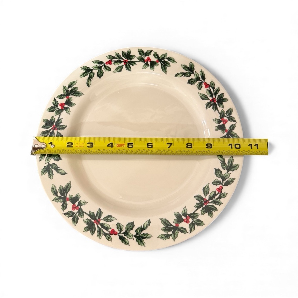 Baum Bros Holly Collection 20pc Dinnerware Set- 4 Complete 5pc Place Settings - Picture 7 of 12